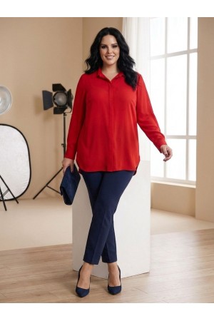 KIRMIZI GÖMLEK RAHAT KALIP 185718