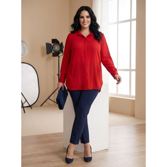 KIRMIZI GÖMLEK RAHAT KALIP 185718