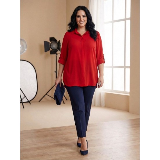 KIRMIZI GÖMLEK RAHAT KALIP 185718