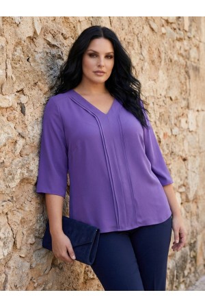 MOR BLUZ KREP KUMAŞ 185707
