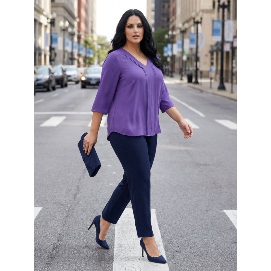 MOR BLUZ KREP KUMAŞ 185707