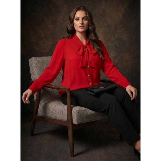 KAHVE BLUZ ŞİFON KUMAŞ 185696