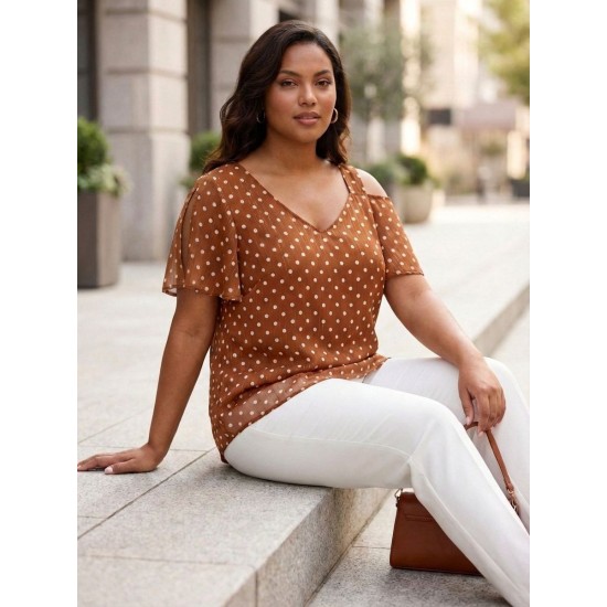 KAHVE BLUZ ŞİFON KUMAŞ 185696