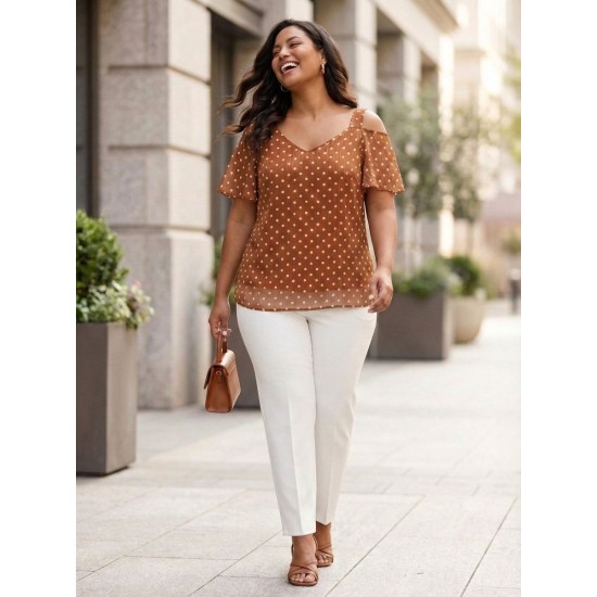 KAHVE BLUZ ŞİFON KUMAŞ 185696