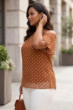 KAHVE BLUZ ŞİFON KUMAŞ 185696