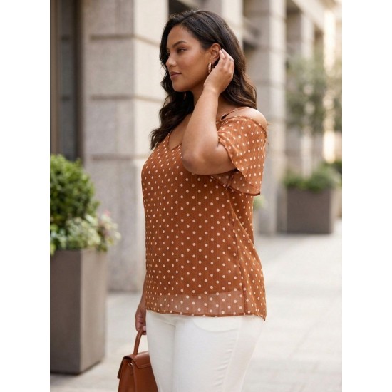 KAHVE BLUZ ŞİFON KUMAŞ 185696