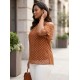 KAHVE BLUZ ŞİFON KUMAŞ 185696