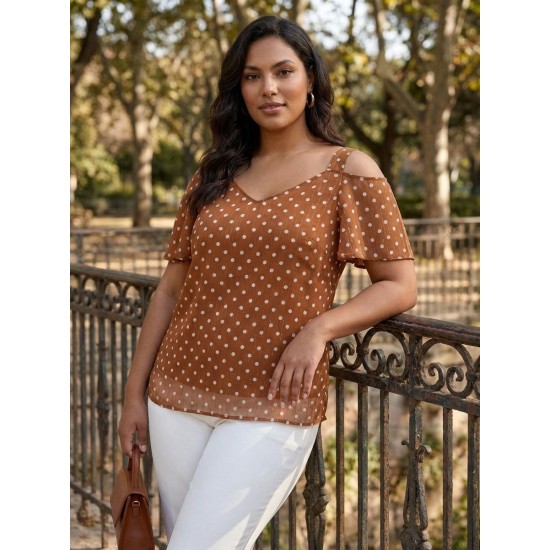 KAHVE BLUZ ŞİFON KUMAŞ 185696