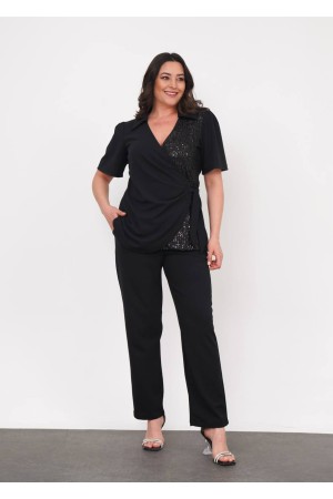 SİYAH TAKIM  KREP KUMAŞ