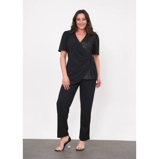 SİYAH TAKIM  KREP KUMAŞ