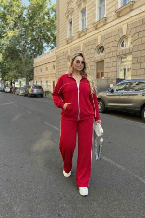 KIRMIZI EŞOFMAN TAKIM OYSHO KUMAŞ 185782