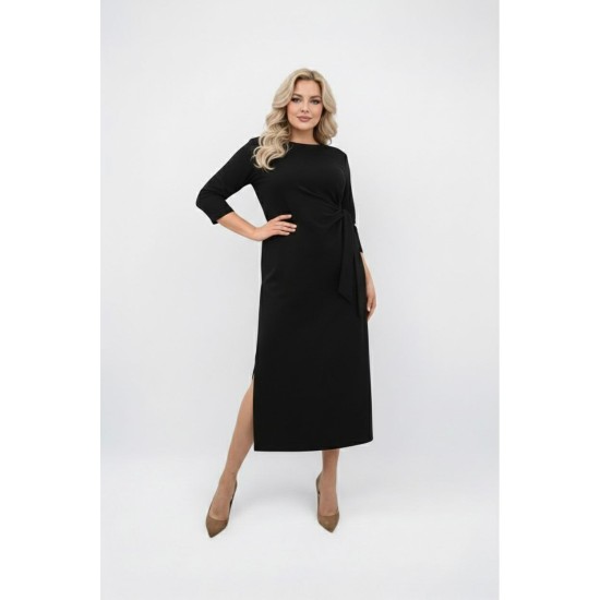 SİYAH ELBİSE İKİ İPLİK KUMAŞ 185759