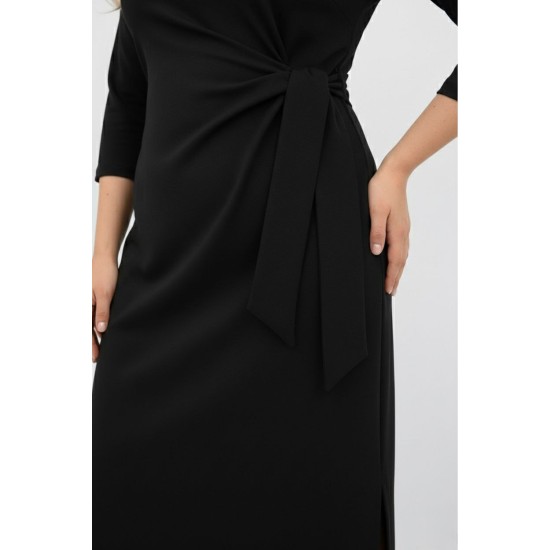 SİYAH ELBİSE İKİ İPLİK KUMAŞ 185759