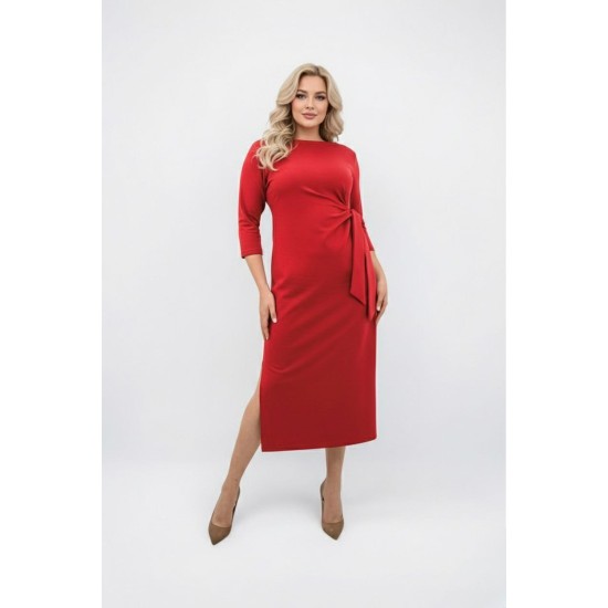 KIRMIZI ELBİSE İKİ İPLİK KUMAŞ 185757