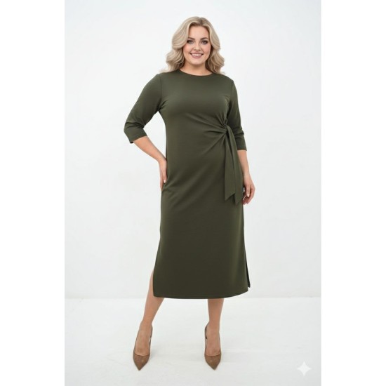 Khaki Dress, Two-Thread Fabric, 185755