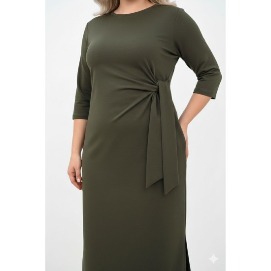 Khaki Dress, Two-Thread Fabric, 185755