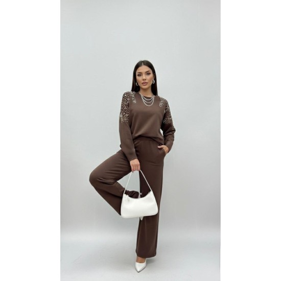 BROWN TRACKSUIT SET OYSHO FABRIC 185754