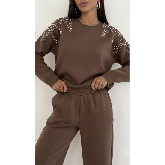 BROWN TRACKSUIT SET OYSHO FABRIC 185754