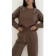 BROWN TRACKSUIT SET OYSHO FABRIC 185754