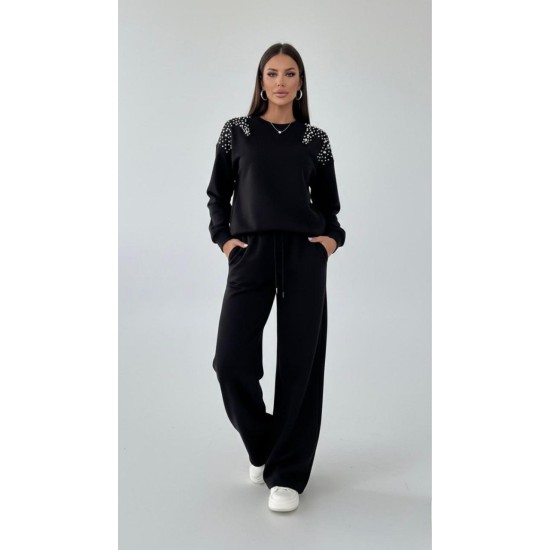 BLACK TRACKSUIT SET OYSHO FABRIC 185750
