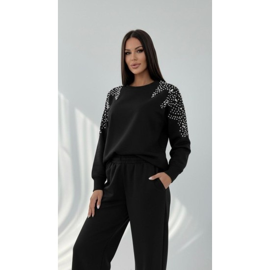 BLACK TRACKSUIT SET OYSHO FABRIC 185750