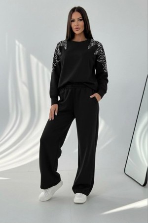BLACK TRACKSUIT SET OYSHO FABRIC 185750