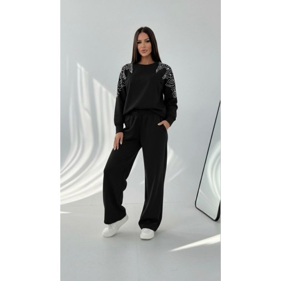 BLACK TRACKSUIT SET OYSHO FABRIC 185750