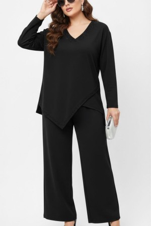 BLACK SUIT MODEL FABRIC 185740