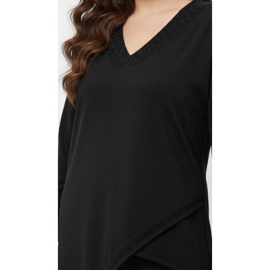 BLACK SUIT MODEL FABRIC 185740