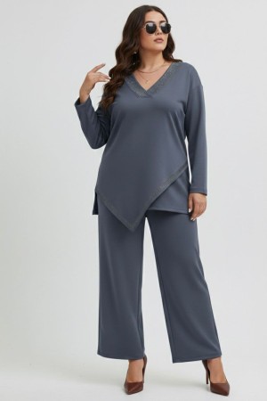 GREY SUIT MODEL FABRIC 185741 185740 185741