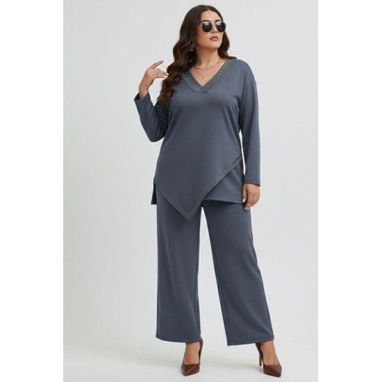 GREY SUIT MODEL FABRIC 185741 185740