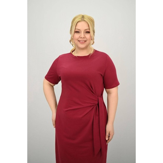 KIRMIZI ELBİSE İKİ İPLİK KUMAŞ 185776