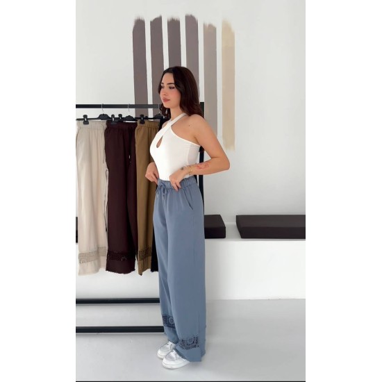 GRİ KETEN PANTOLON 185881