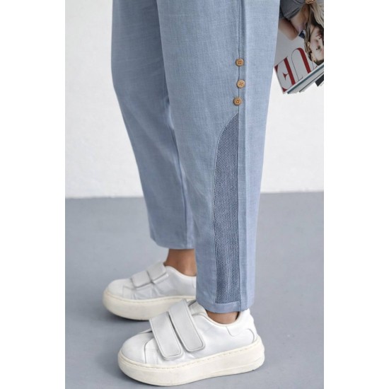 GRİ KETEN PANTOLON 185888