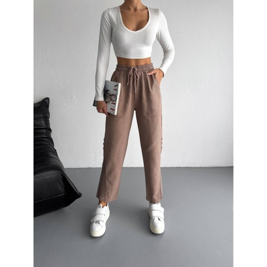 BEJ KETEN PANTOLON 185889