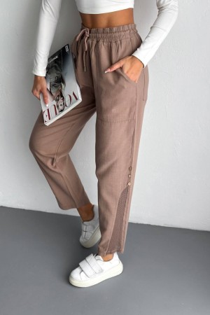 VİZON KETEN PANTOLON 185890