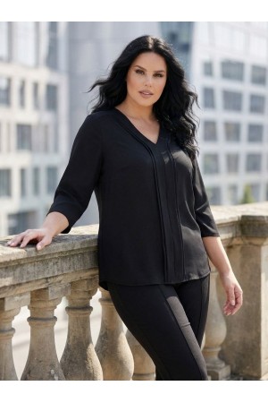 SİYAH BLUZ KREP KUMAŞ 185712