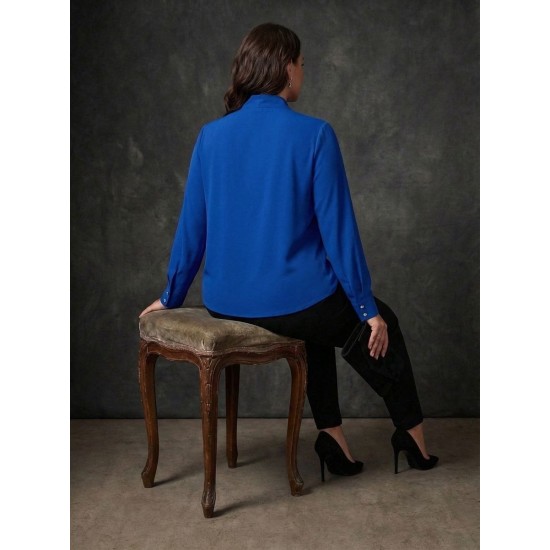 SAKS BLUZ KREP KUMAŞ 185699