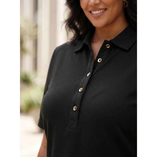 SİYAH TSHIRT POLO YAKA 185832