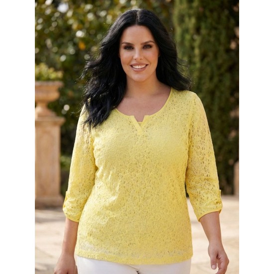 SARI BLUZ DANTEL KUMAŞ 185704