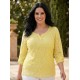SARI BLUZ DANTEL KUMAŞ 185704