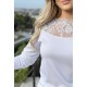 BEYAZ BLUZ DANTEL YAKA 185768