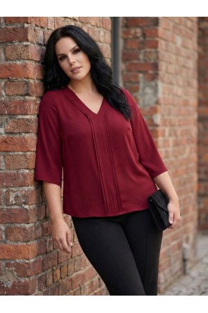 BORDO BLUZ KREP KUMAŞ 185713