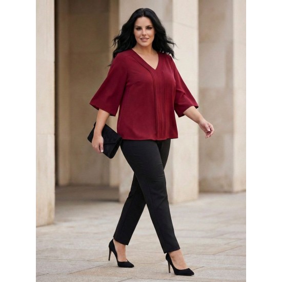 SİYAH BLUZ KREP KUMAŞ 185710 185712