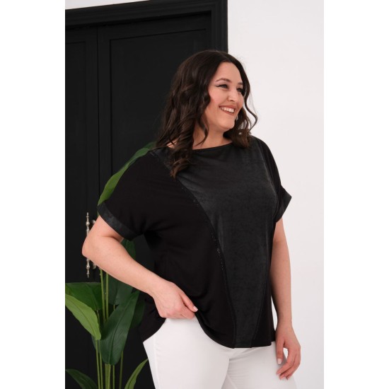 SİYAH BLUZ VİSKON KUMAŞ 185561