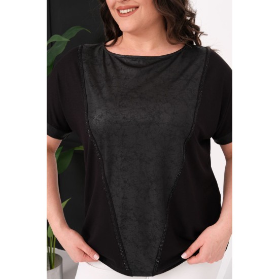 SİYAH BLUZ VİSKON KUMAŞ 185561