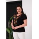 BLACK BLOUSE VISCOSE FABRIC 185573