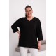 BLACK BLOUSE VISCOSE FABRIC 185576