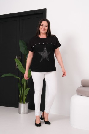 SİYAH BLUZ VİSKON KUMAŞ 185605