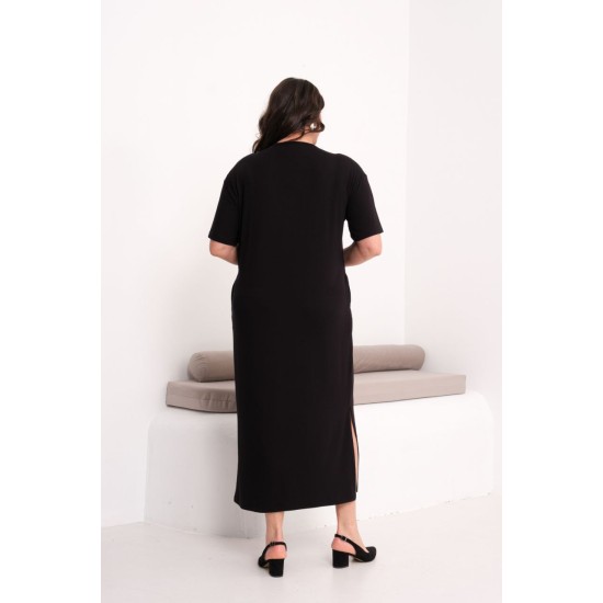 SİYAH ELBİSE VİSKON KUMAŞ 185800